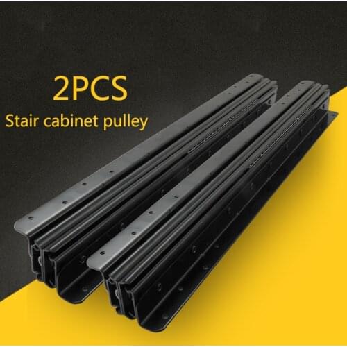 400mm Cabinet pulley lengthened support sole shoe cabinet pull load-bearing track telescopic slide thickened guide rail heavy