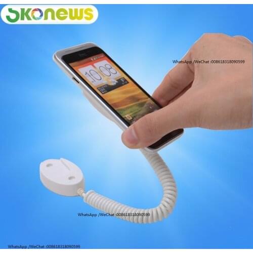 50 pcs White Black Color Dummy Phone Retractable Pull Box Magnetic Mobile Display Holder for Retail Security