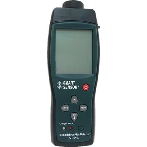 AR8600L Large LCD Display HCHO Analyzer Professional Portable formaldehyde meter detector Sound Light Alarm function