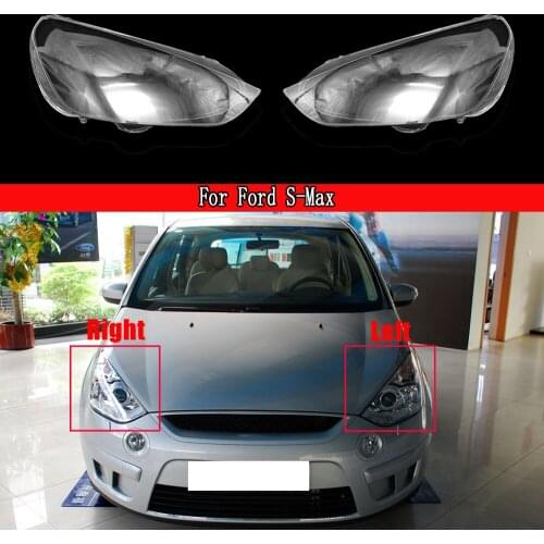 Car Headlight Light Glass Lens Case For Ford S-Max Headlamp Cover Car Replacement Auto Shell