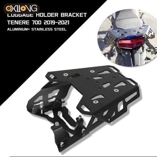 Luggage rack For Yamaha Tenere 700 2019 2020 2021 Rear Luggage Rack Cargo Holder Shelf Bracket Rear Armrest Trunk Stand XTZ700