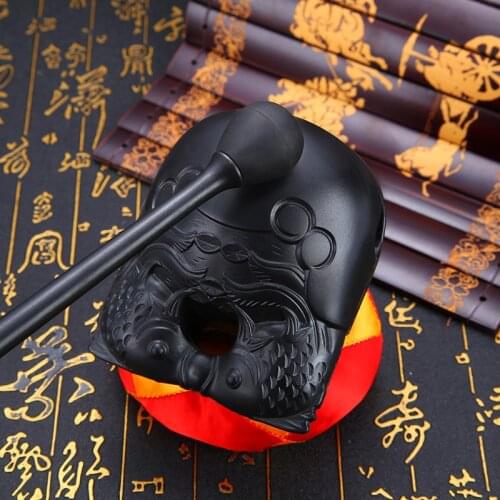 Buddhist Supplies Temple Home Ceremony Buddha Statue Plastic Decoration Plastic Material Wooden Knocker