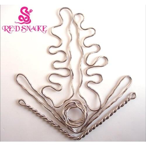 RED SNAKE 5pcs/lot Bendy Jewlery FlexibleTitanium Silver color Snake Necklace 90cm*5mm Chains for Necklaces +Free Shipping