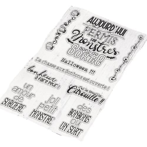 French Transparent Clear Silicone Stamp/Seal for DIY scrapbooking/photo album Decorative clear stamp sheets A1431