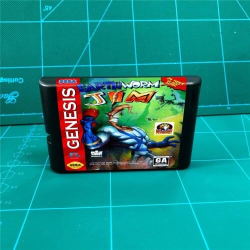 Earth Worm Earthworm Jim - 16 bit MD Games Cartridge For MegaDrive Genesis console