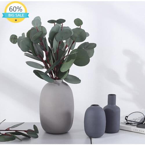 Ceramic Modern Fashion Tabletop Nordic Vase Simple Luxury Creative Flower Vase Small Jarrones Decorativos Room Decoration AH50VS