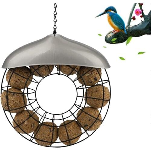 Bird Feeder Hanging Automatic Bird Feeding Tool High Quality Metal Carrying Bird Feeder For Outdoor Use Pet Bird Supplier