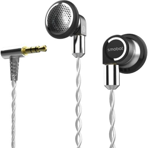 Smabat M2s Pro 3D Technology Labyrinth Acoustic Metal HIFI Earbud 15.4mm Dome Titanium Triple Film Earphone MMCX Detach ST-10s