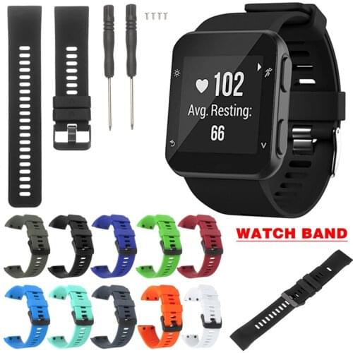 Fashion Cool Strap For Garmin Forerunner 35 Replacement Wrist Band Durable Silicone Sport Strap With Screwdriver Screw Tool