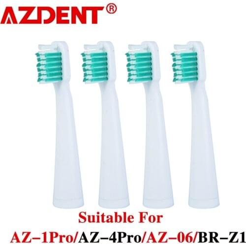 AZdent 4 Pcs/Pack Toothbrush Heads Suit For AZ-06 Electric Toothbrushes Head Replacement Oral Hygiene
