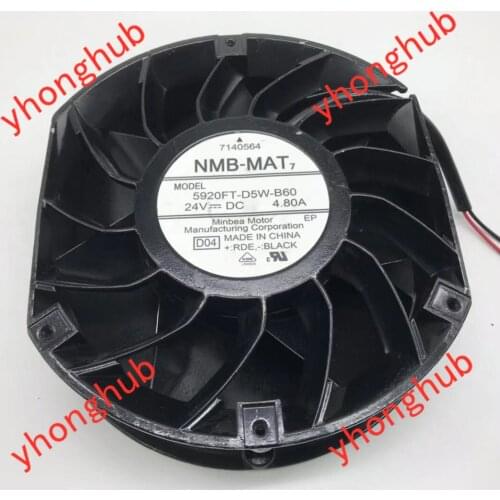 NMB-MAT 5920FT-D5W-B60 D04 DC 24V 4.80A 172X150X51mm Server Cooling Fan