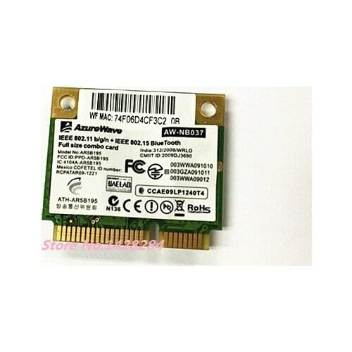 New Wifi for Bluetooth-compatible3.0 Network Card For Atheros AzureWave AR9285 AR5B195 AR9002WB-1NGCD 802.11 B/g/n Wireless Card