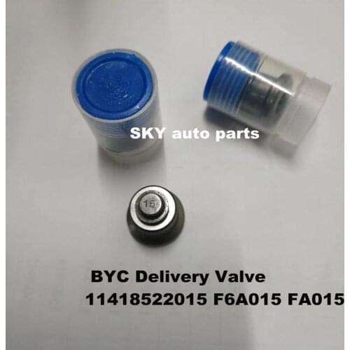Original BYC ASIMCO fuel injection pump delivery valve 11418522015 F6A015 FA015 for DACHAI engines (12pcs)