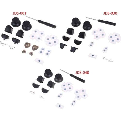 1Set Rubber Button L1 R1 L2 R2 Trigger Buttons Analog Stick + Conductive Rubber Button Repair Parts For PS4 Slim Controller