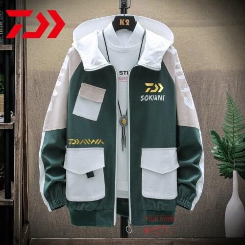 Daiwa Fishing Clothing Spring Autumn Men Sun Protection Breathable Jacket Casual Outdoor Camping Hiking Sport Fishing Clothes