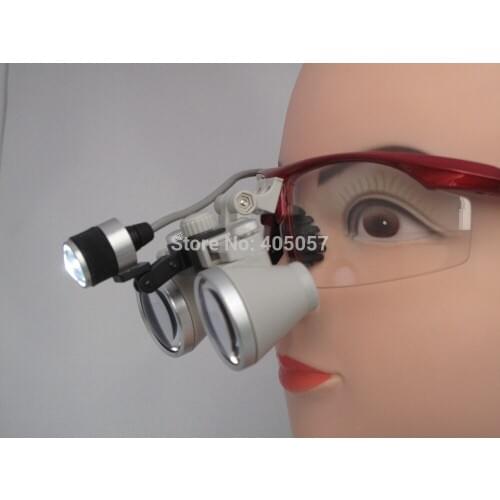 Ymarda Free Shipping CH2.5X Dental Loupes with YHL-AXSL LED Headlight Packed in Metal Case