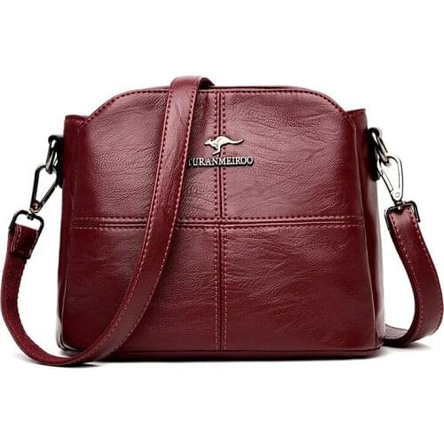 Women Embroidery Tote Bag High Quality Leather Ladies Handbags 2021 Women Shoulder Bag Small Crossbody Bags for Women Sac Purse