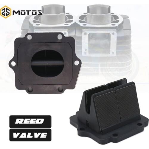 ZS MOTOS Carbon Fiber Intake Reed Valve For KAWASAKI KDX200 KDX220 Ninja KRR KRZ150 Ninja KRR ZX150 For VForce3 V313A