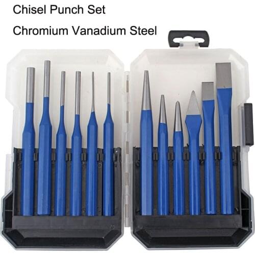 12pcs/Set 3-8mm Center Positioning Punch Alloy Chisel Punch Set Punch Pin Chisel Rivet Screw Mark Hole Woodwork Carve Set