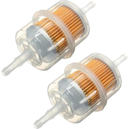 2Pcs Petrol Gas Inline Fuel Filter for Motorcycle Dirt Pit Bike Car Scooter Fits 6mm 8mm Pipes