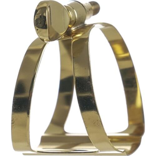 4pcs Plated Saxophone Sax Mouthpiece Zinc Alloy Ligature