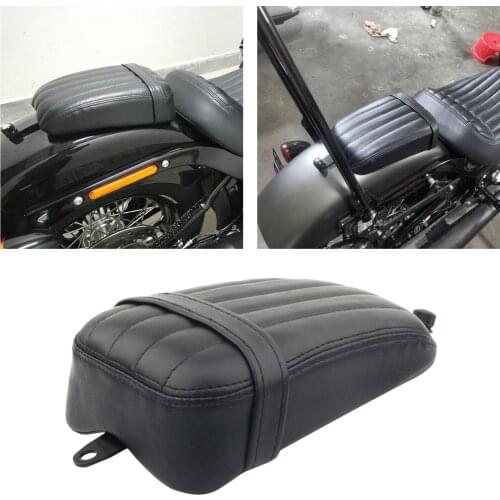 Motorcycle Accessories Black Rear Passenger Seat Pad Pillion Suction Cups For Harley Motorcycle Seat