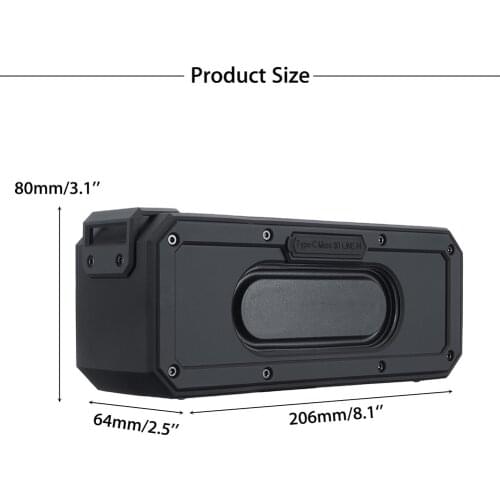 Wireless Bluetooth Speaker 40W TWS Interconnection Card Insert Waterproof Call Function Portable Outdoor Surround Sound Mini