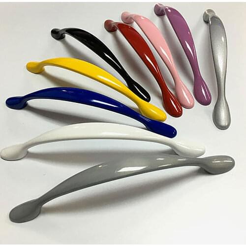 3.75'' Colorful Dresser Handles Drawer Pulls Handles Knobs 8 Color Kitchen Cabinet Pulls Handle Furniture Hardware 96mm
