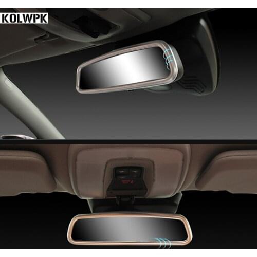 For Volvo XC60 V60 S40 S60 S80 Stainless steel Refit the rearview mirror decoration frame inside the special car accessory