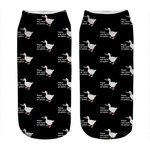 Womens socks kawaii an option Goose Game Printed Socks Woman harajuku Happy Funny Novelty cute girl gift Socks for women