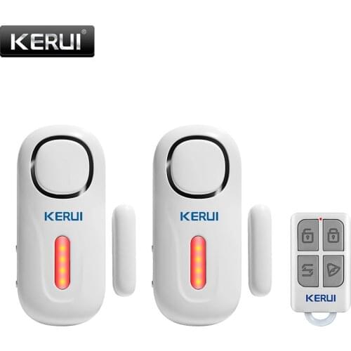 KERUI Wireless Independent Door Magnetic Alarm System 120dB Door Security Alarm Window Door Opening Sensors with Remote Control