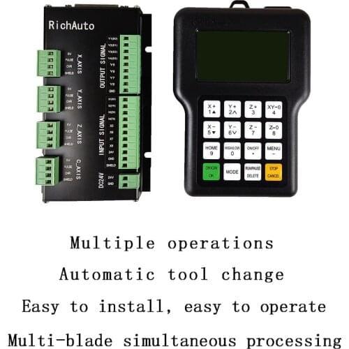 CNC Controller RichAuto DSP A11 A11S A11E 3 Axis USB Controller Remote for CNC Router Control System Manual NEWCARVE