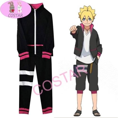 COSTAR Anime Boruto Next Generations Cosplay Costumes Boruto Uzumaki Cosplay Costume Uniforms Halloween Party Bolt Game Costume