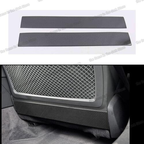 Lsrtw2017 Stainless Steel Car Seat Back Cover Anti-kick Panel Protector for Audi A6 C8 2019 2020 2021 Accessories Auto