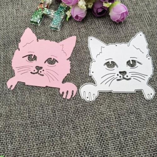 Cat Metal Cutting Dies Stencil DIY Scrapbooking Album Paper Card Template Mold Embossing Decoration R7UB