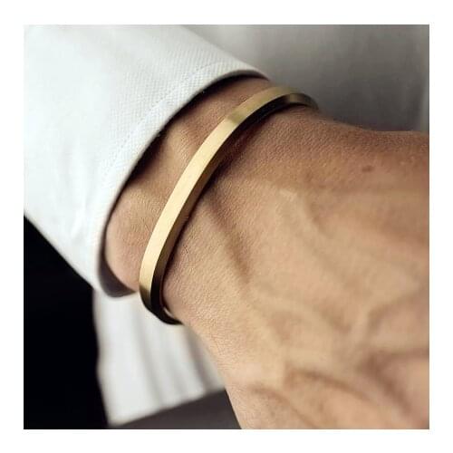 Cuff Bracelets Bangles Men Women Stainless Steel Gold Bangle Love Viking Unisex Pulseras Luxury Fashion Jewelry bangles
