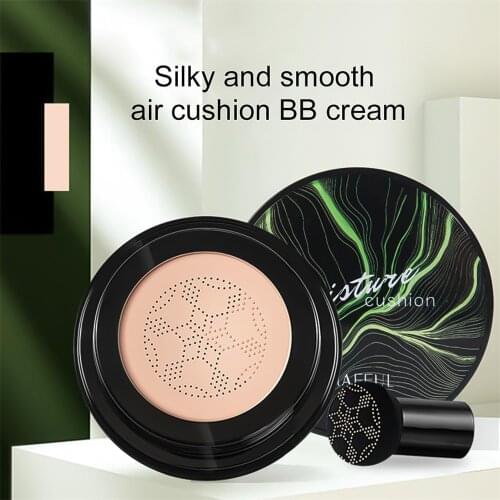 New Mushroom Head Make Up Air Cushion Moisturizing Foundation Air-Permeable Natural Brightening Makeup BB Cream natural /Ivory