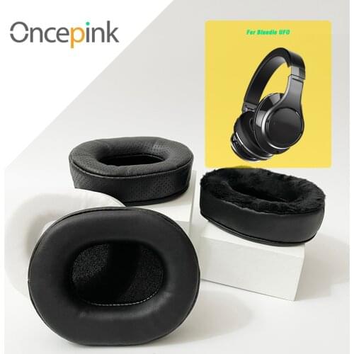 Oncepink Replacement EarPads For Bluedio UFO Headphone Ear Cushion Cover Repair Parts Earphones Accessories