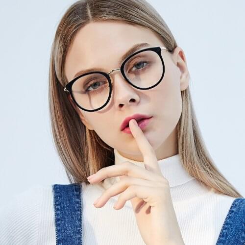 Fashion Sun Photochromic Women Cat Glasses Frame Optical Glasses Frame Student Myopia Glasses Brand New Listing Sunglasses FML