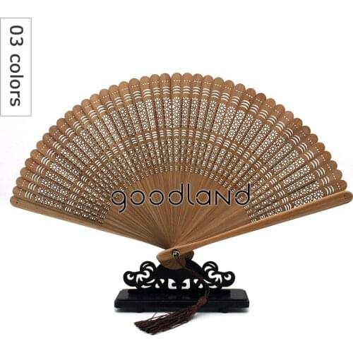 Wholesale Free Shipping 100pcs Black Full Bamboo Round Geomitric Pattern Chinese Manual Fans Wedding Favors and Gifts