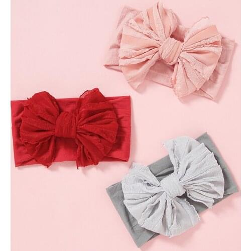 New Arrival Turban Bowknot Baby Headband Elastic Turban Hairband Big Bows kids Baby Girl Headbands Kids Hair Accessories 2020