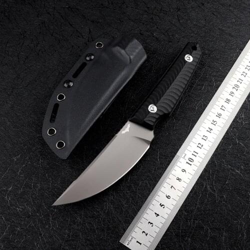DC53 steel fixed blade outdoor camping survival G10 handle with K sheath tactical multifunctional self-defense straight knife