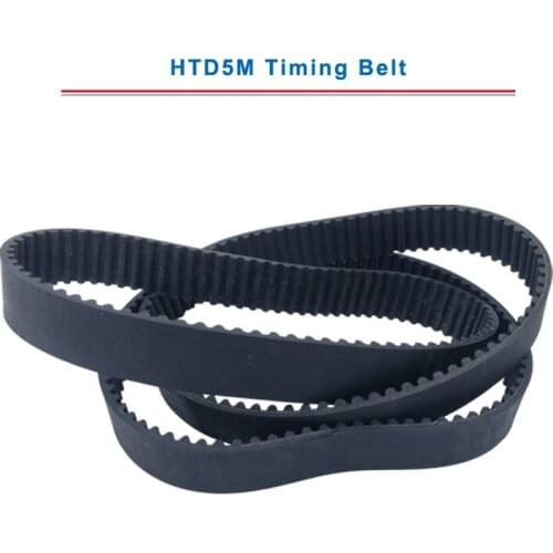 Timing belt HTD5M 475/480/490/495/500/505/510/515/520 circle-arc teeth belt width 15/20/25/30 mm teeth pitch 5mm