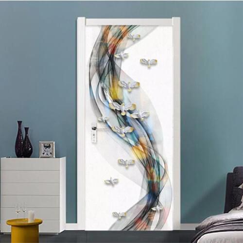 Modern Abstract Art Wallpaper 3D Stereo Ink Landscape Photo Wall Paper For Living Room Study Door Stickers PVC Waterproof Murals