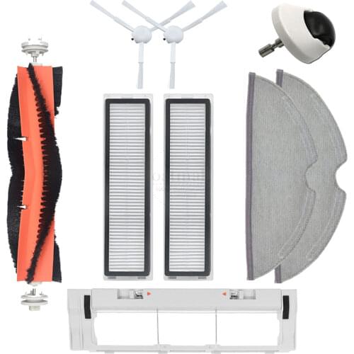 Replacement Parts For Xiaomi Dreame Bot L10 Pro EU / Global Version Robot Vacuum Cleaner Main Side Brush Cover Filter Mop