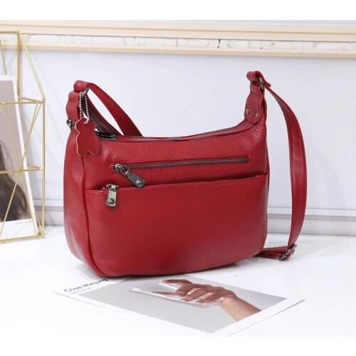 Designer Luxury Women Crossbody Bags High Quality Cow Leather Handbags Fashion Brand Ladies Bag High Capacity Shoulder Bag Purse