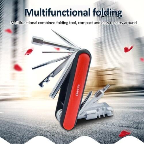 17 in 1 Bicycle Tools Sets Mountain Road Bike Multi Repair Tool Kit Hex Spoke Wrench Cycle Screwdriver Tools Multifunction Tool