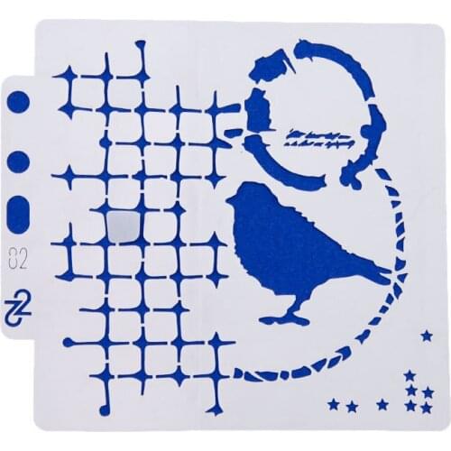 5pcs Creative Layering Stencilsr Spray stencil DIY Scrapbook photo album Decorative Embossing DIY Paper Card Crafts