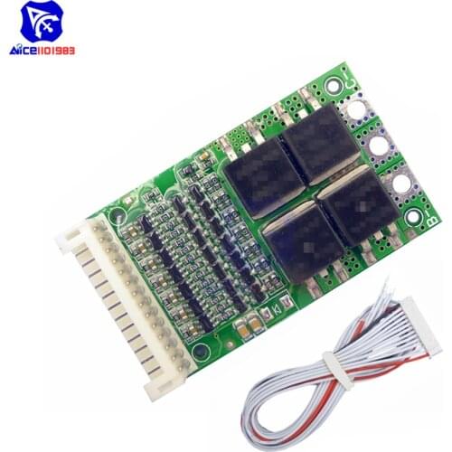 Diymore BMS 6S 7S 8S 9S 10S 11S 12S 13S 4.2V 25A Adjustable Phosphoric Acid/Lithium 18650 Battery Pack Protection Circuit Module