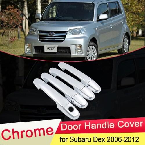 For Subaru Dex 2006 2007 2008 2009 2010 2011 2012 Chrome Door Luxuriou Handle Cover Trim Set Cap Car Catch Styling Accessories